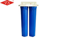 China 20&quot; filtro de agua de la etapa del doble parte aspecto azul del color de la presión máxima 32kg fábrica