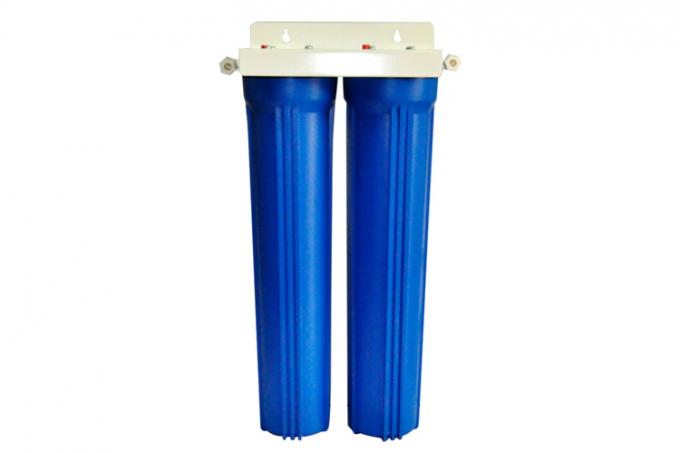 20" filtro de agua de la etapa del doble parte aspecto azul del color de la presión máxima 32kg